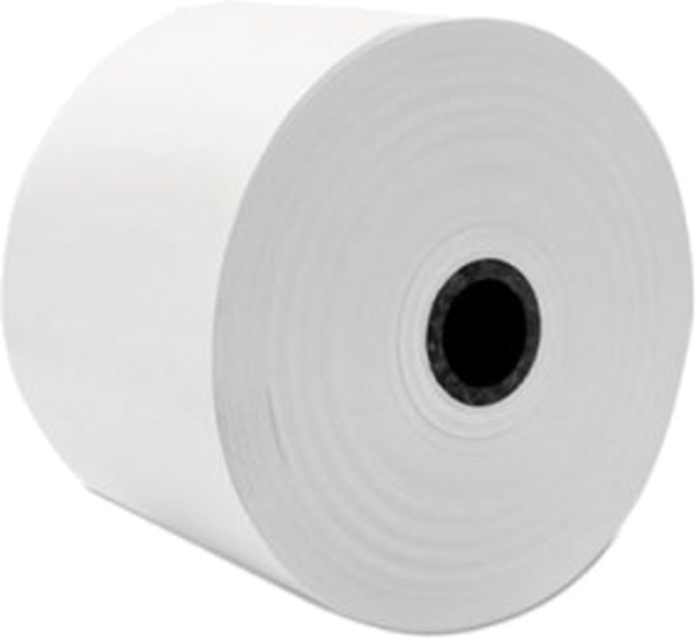 Rouleau de papier thermique blanc 80×40 mm – Qabes COM